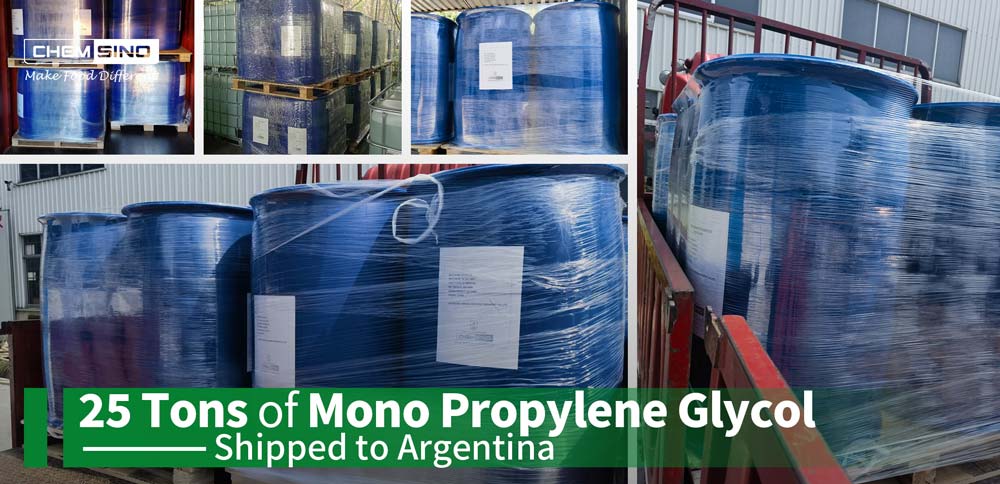 25 Tons of Mono Propylene Glycol Shipped to Argentina